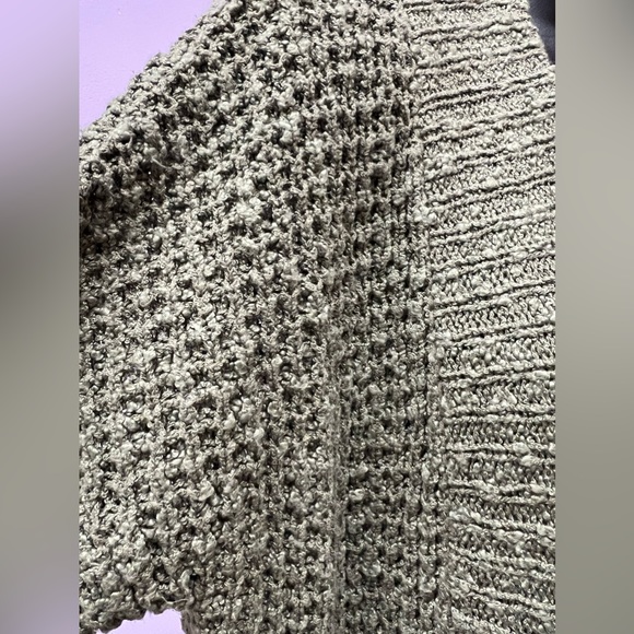 Essentials by Full Tilt green waffle knit cardigan - Picture 4 of 6